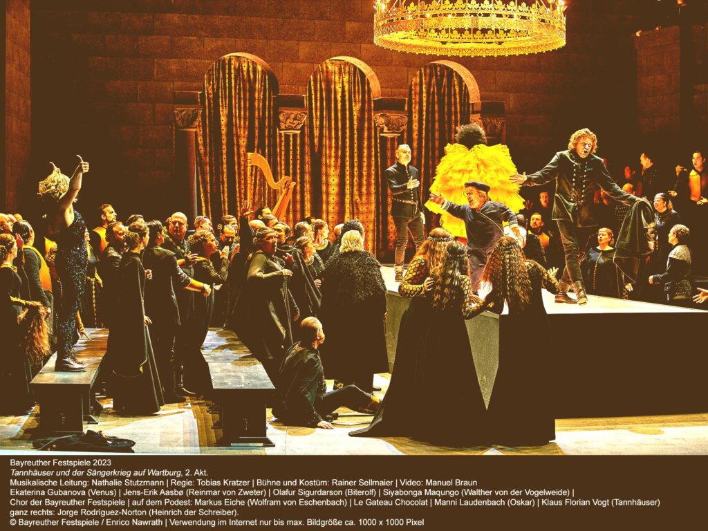 Tannhäuser. Bayreuth. Wenige Buhrufe, viele Bravorufe.